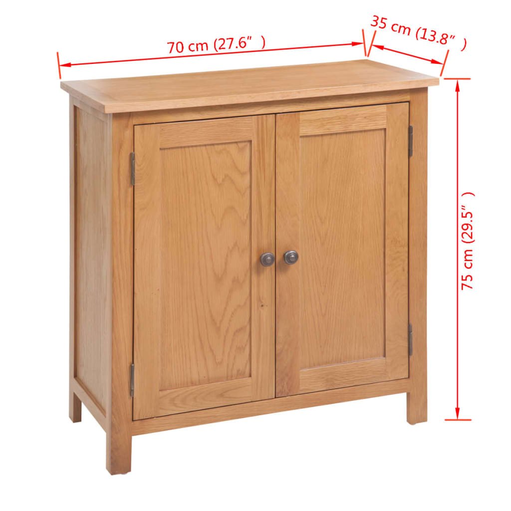 Sideboard 70 x 35 x 75 cm massiv ek - number 6.