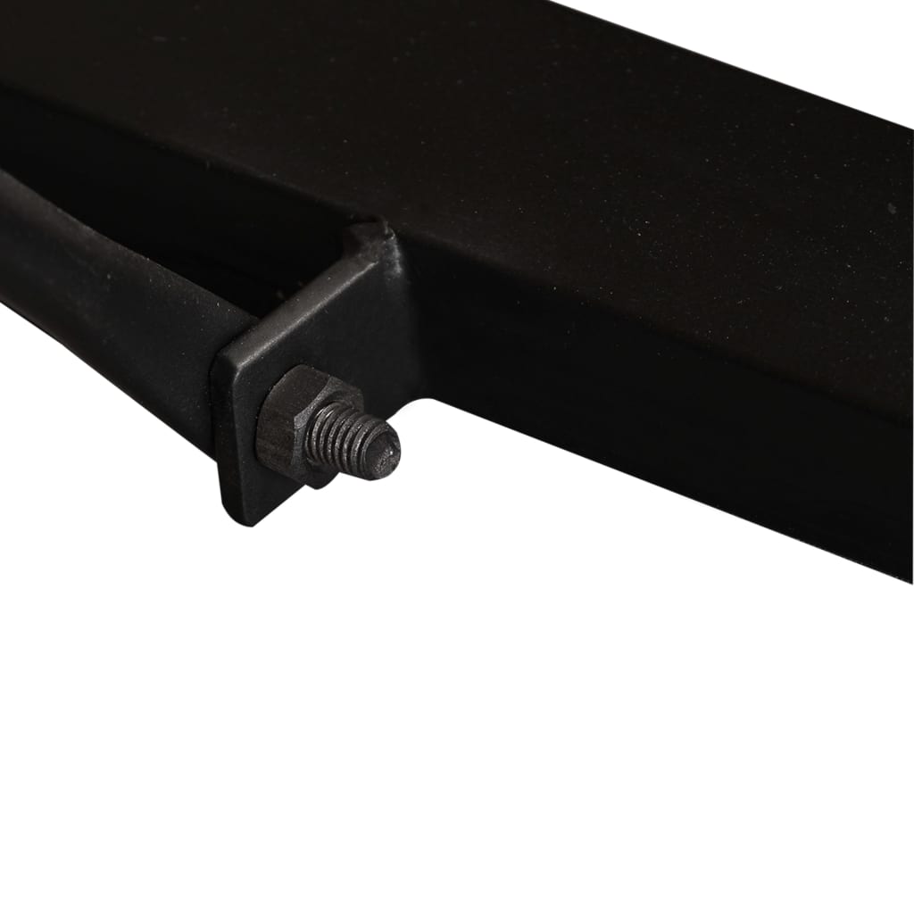 Spisebord i 120 cm - svart, 120 x 60 x 76 cm, 1, solid grovt mangotre - number 12.