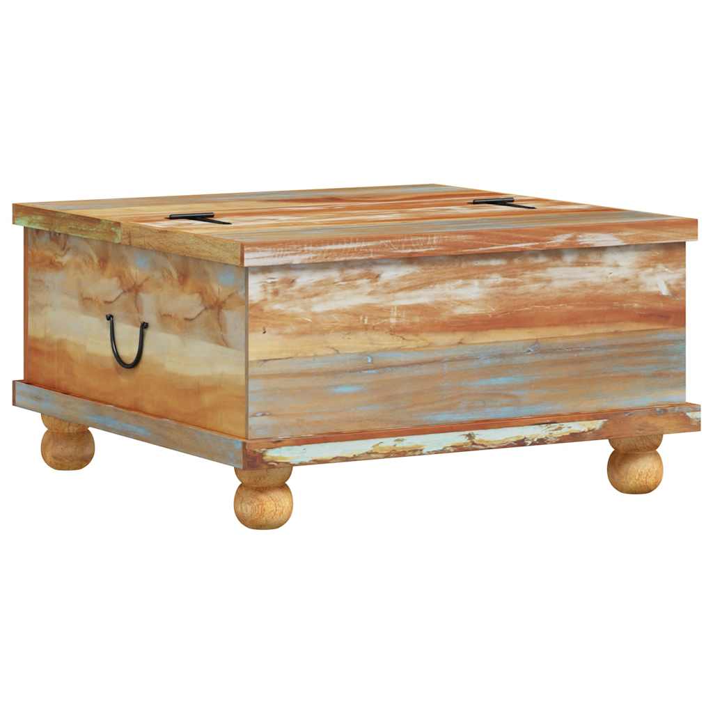 Sofabord 70x70x38 cm genbrugstræ - number 7.