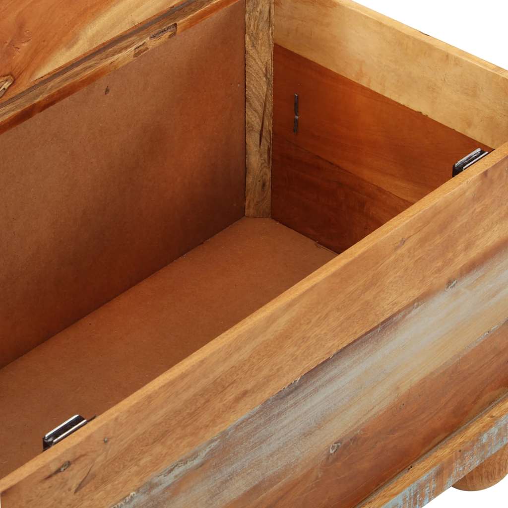 Sofabord 70x70x38 cm genbrugstræ - number 9.