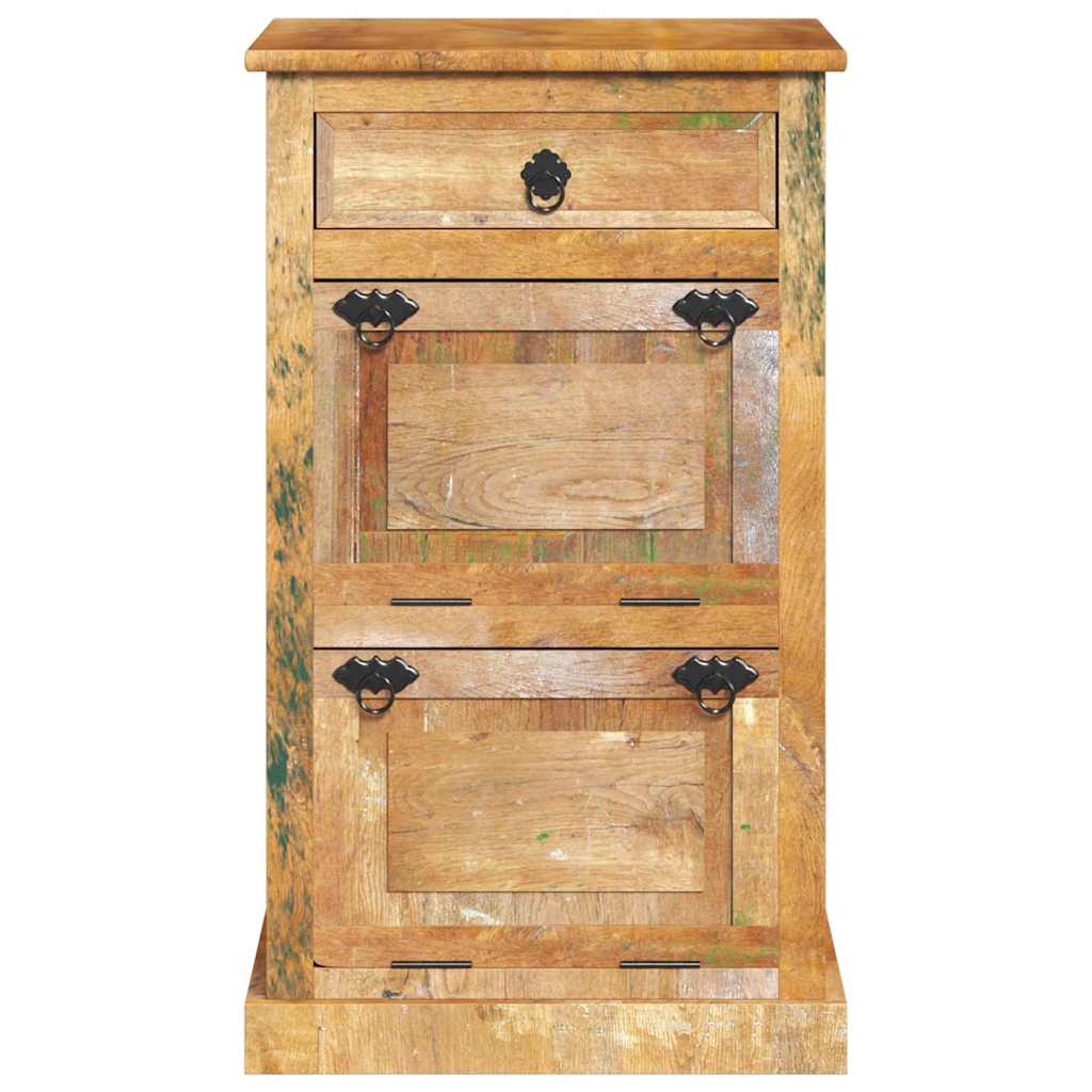 Ormarić za cipele s 4 police i ladicom puno reciklirano drvo - number 3.