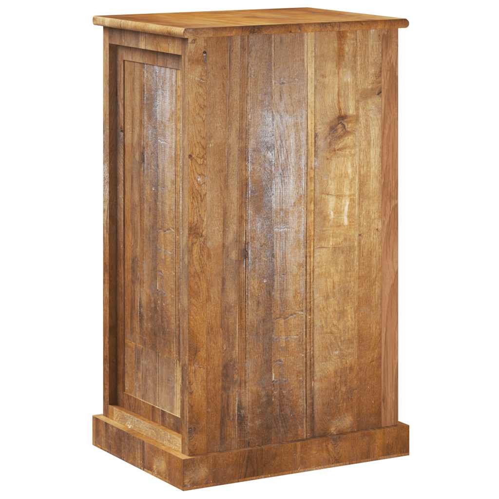 Ormarić za cipele s 4 police i ladicom puno reciklirano drvo - number 5.