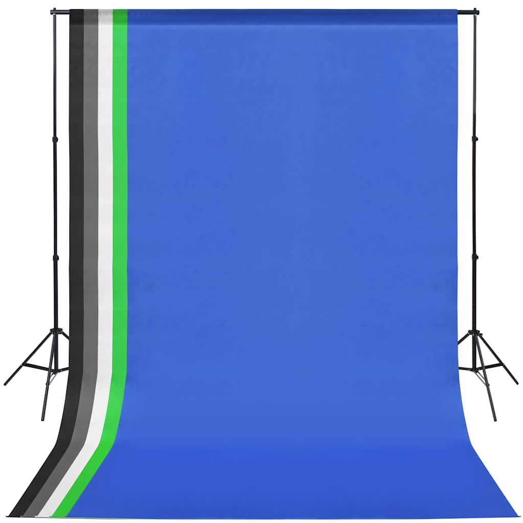 Attrezzatura per studio fotografico: 5 fondali colorati e 2 ombrelli - number 2.
