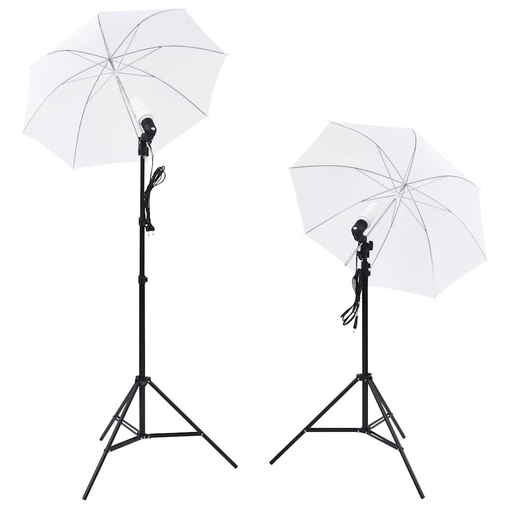 Attrezzatura per studio fotografico: 5 fondali colorati e 2 ombrelli - number 4.