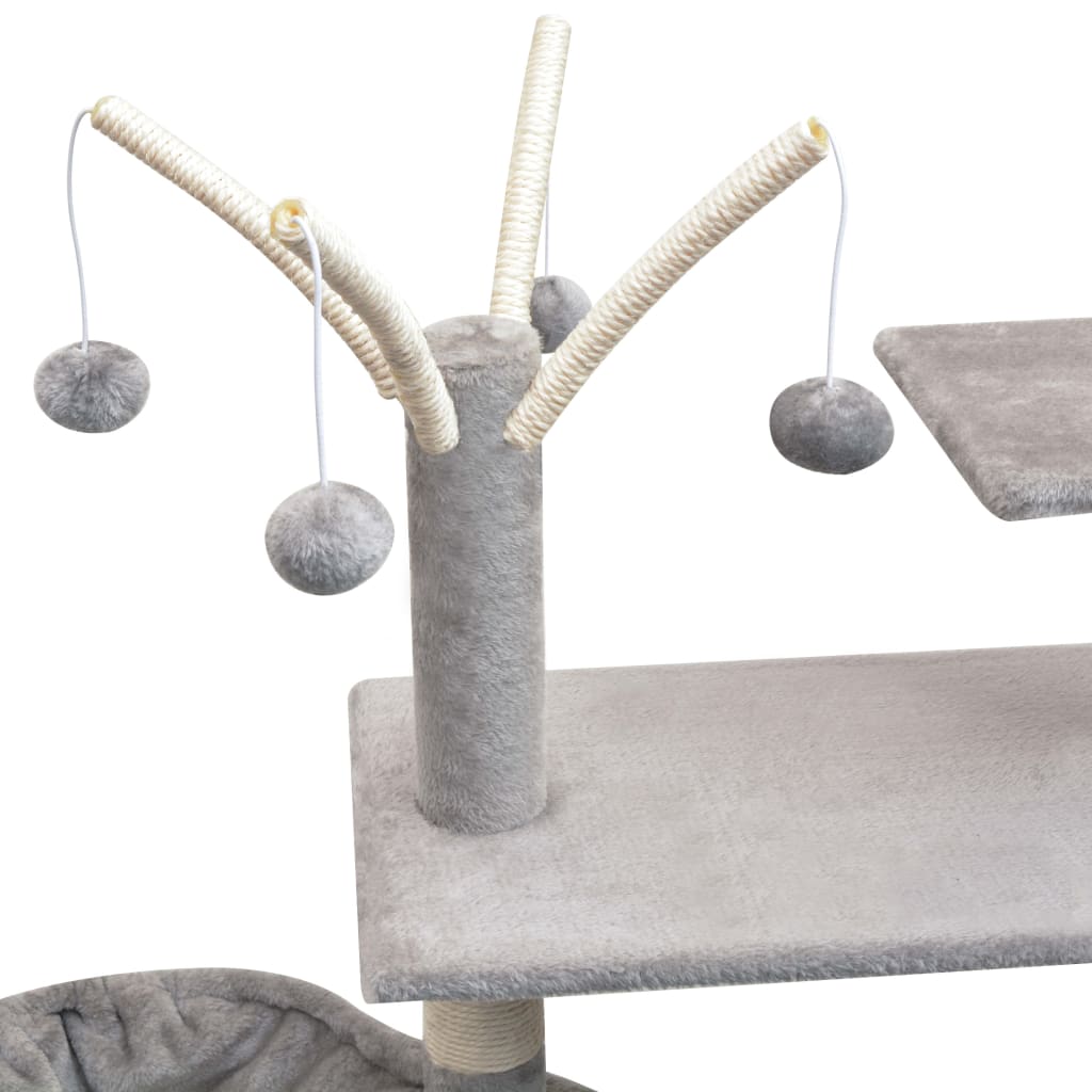 Arbre à chat en sisal 125 cm - gris, 96 x 35 x 125 cm - number 4.