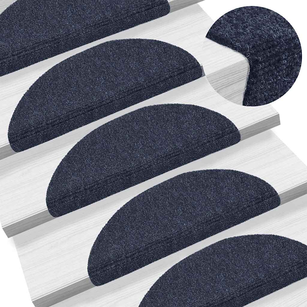 Tapis d'escalier auto-adhésifs pcs. clou aiguille - bleu, 56 x 17 x 3 cm, 15 - number 6.