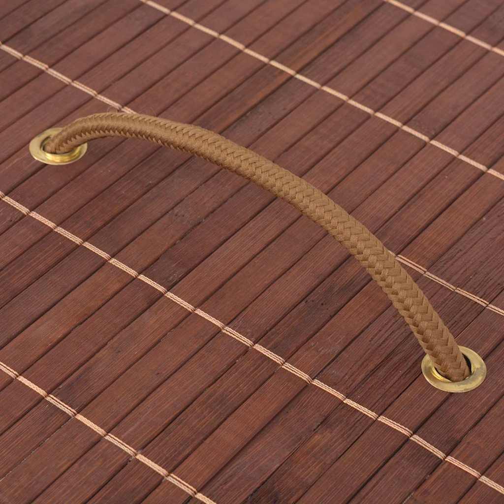 Laundry basket bamboo oval - brown, 45 x 35 x 60 cm, 1 - number 5.