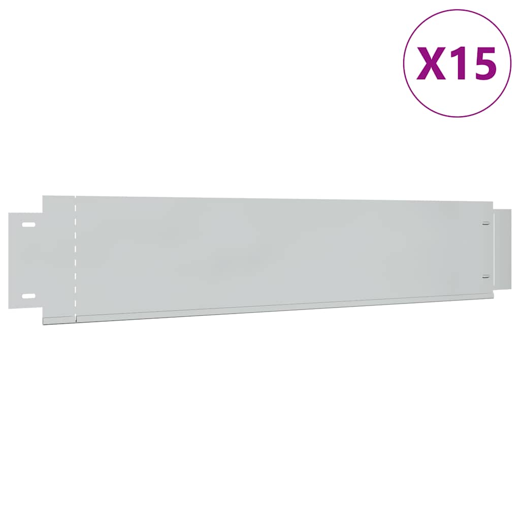 Sängkanter 15 st. galvaniserat stål 100 x 20 cm - number 2.