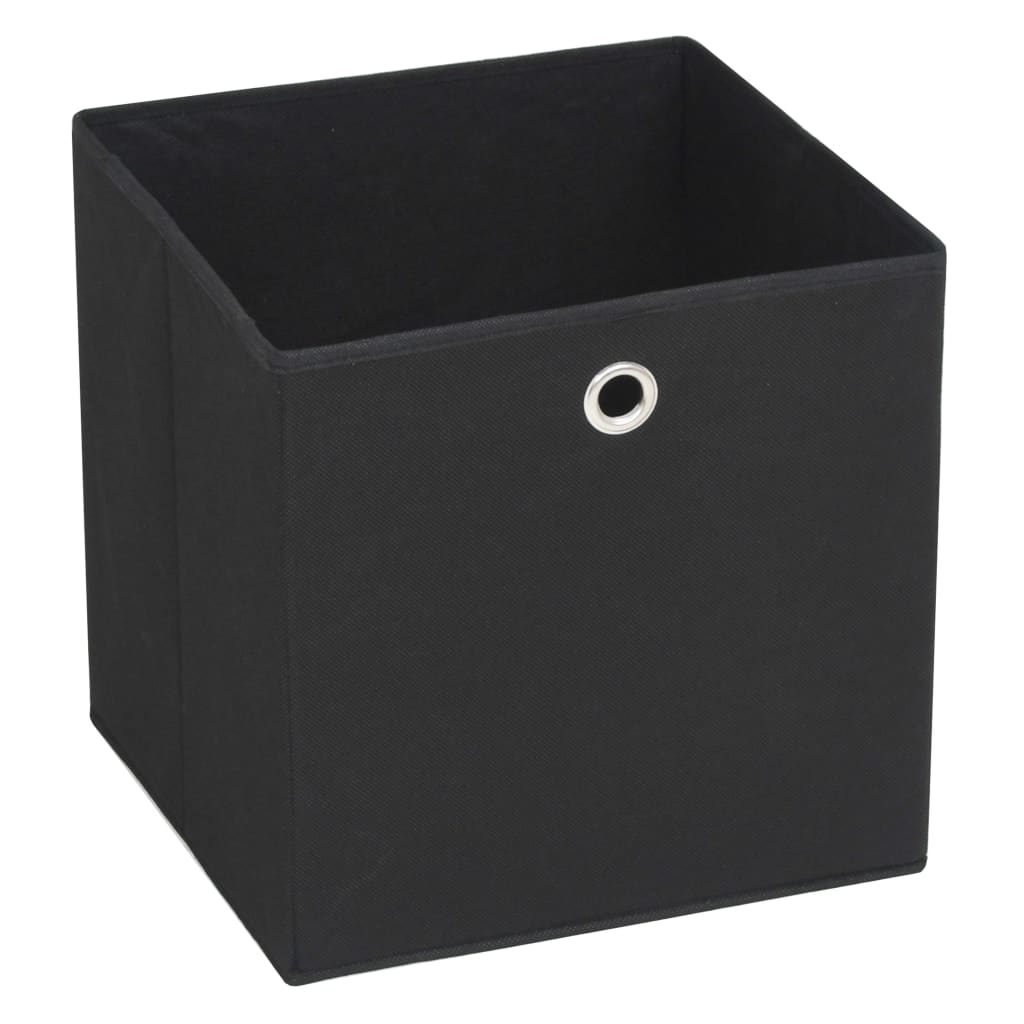 Storage boxes 4 pcs. 32x32x32 cm non-woven fabric black - number 2.