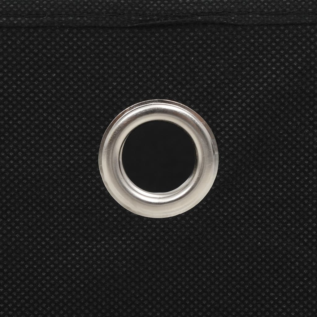 Storage boxes 4 pcs. 32x32x32 cm non-woven fabric black - number 6.