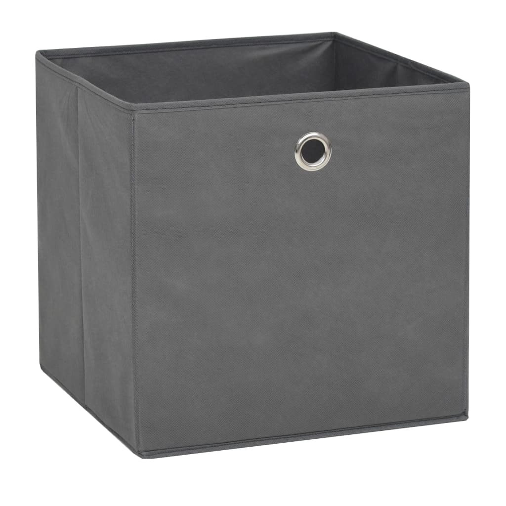Storage boxes 4 pcs. 32x32x32 cm non-woven fabric grey - number 2.