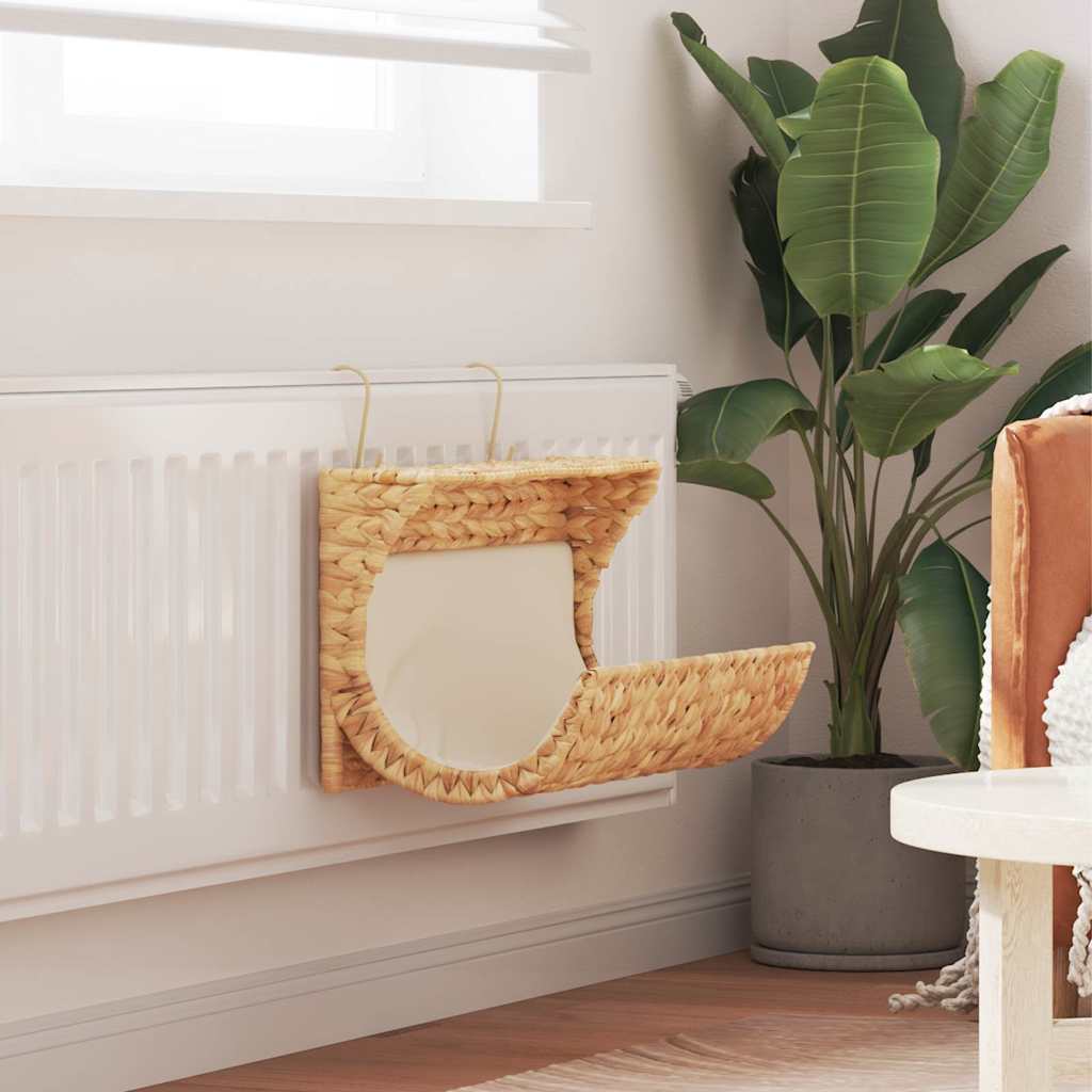 Lit pour chat avec coussins en jacinthe d'eau 37 x 20 x 20 cm - number 1.