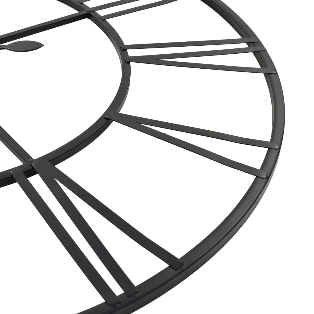 Vægur i vintagestil kvarts-urværk metal xxl - 80 cm - number 5.