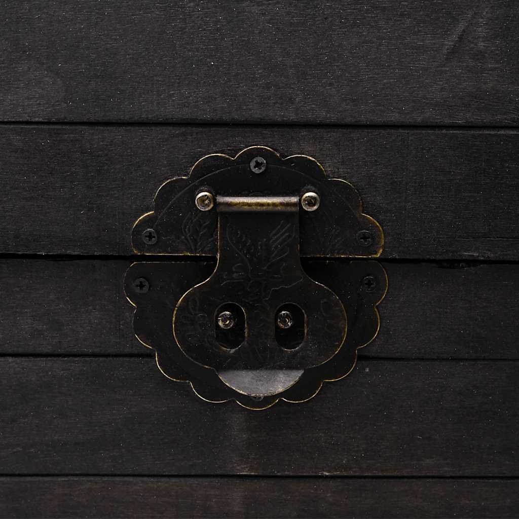 Škrinja za pohranu 120x30x40 cm vintage stil punog drveta - number 7.