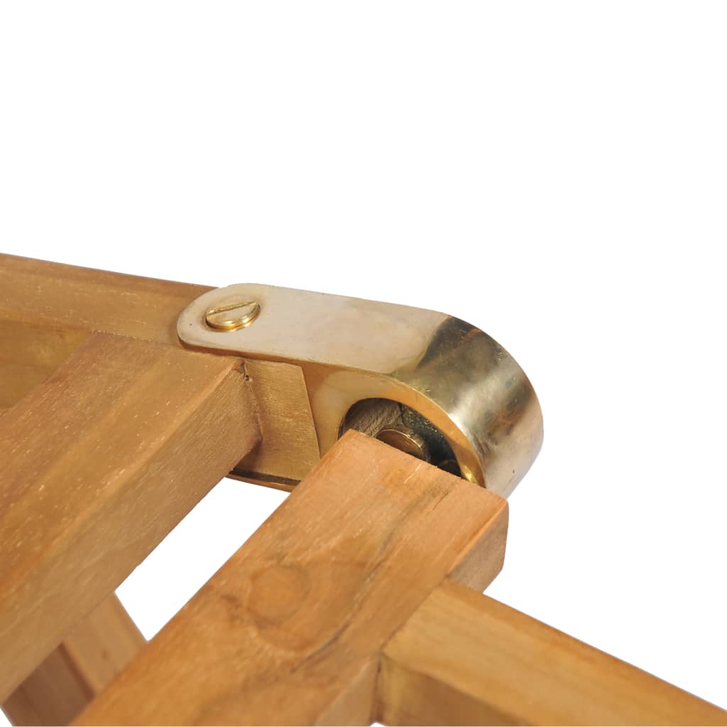 Ležaljka s čvrstim naslonom za noge od tikovine - number 10.