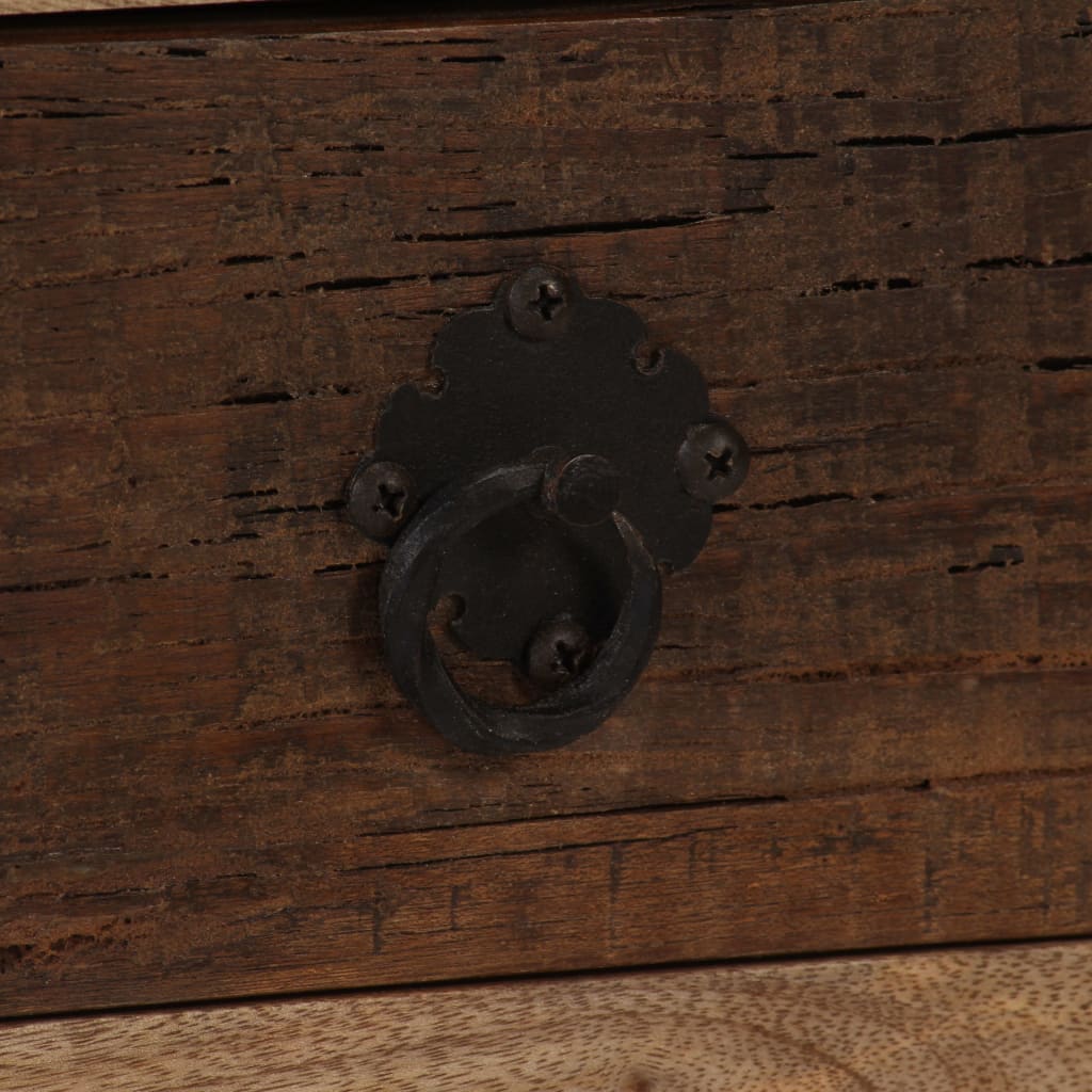 Sofabord med 3 skuffer massivt mangotræ 90 x 50 x 35 cm - number 5.