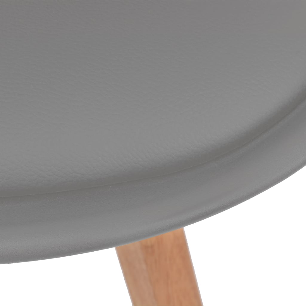 Spisebord stoler stk. plast - grå, 6 - number 5.