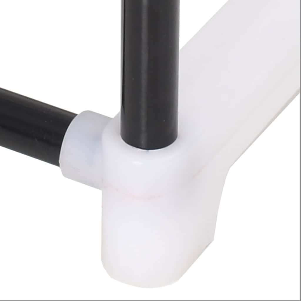 Stalak za cipele sa 7 polica metal i plastika crni - number 5.