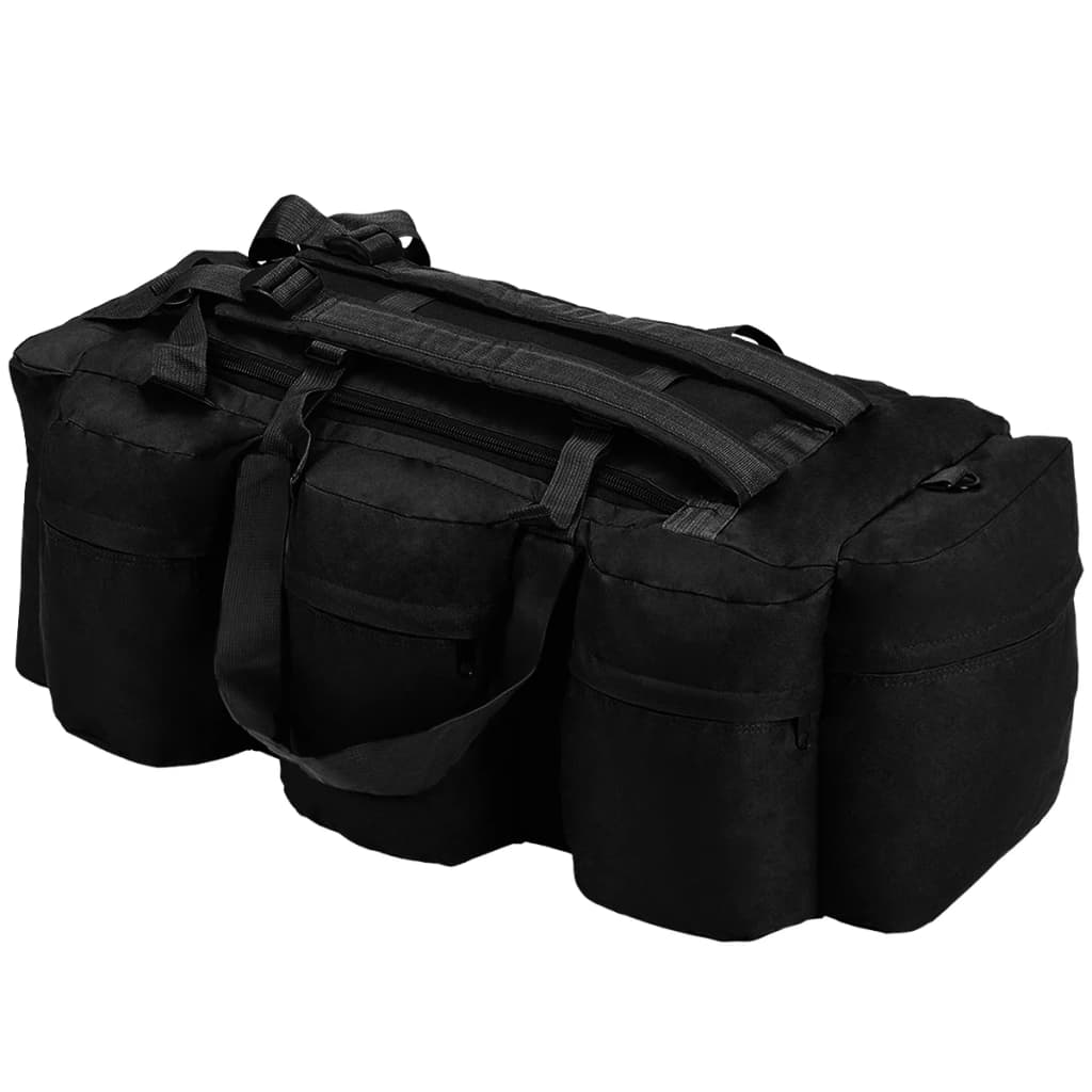 Bolsa de lona estilo militar 3 en 1, 90 l, color negro - number 1.