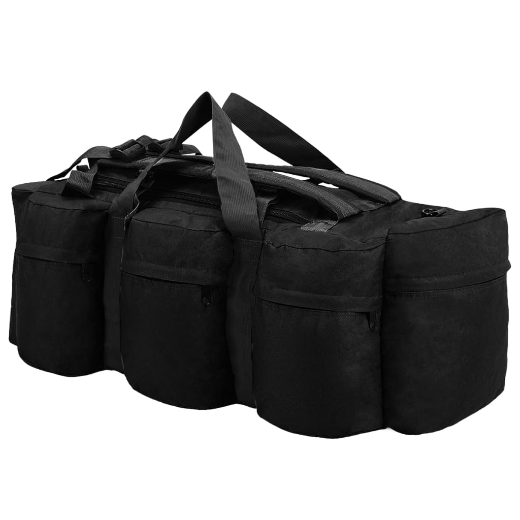 Duffelbag i 3-i-1 army-stil 90 l - sort - number 2.