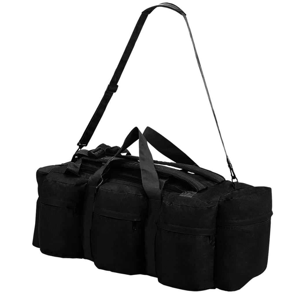 Duffelbag i 3-i-1 army-stil 90 l - sort - number 4.