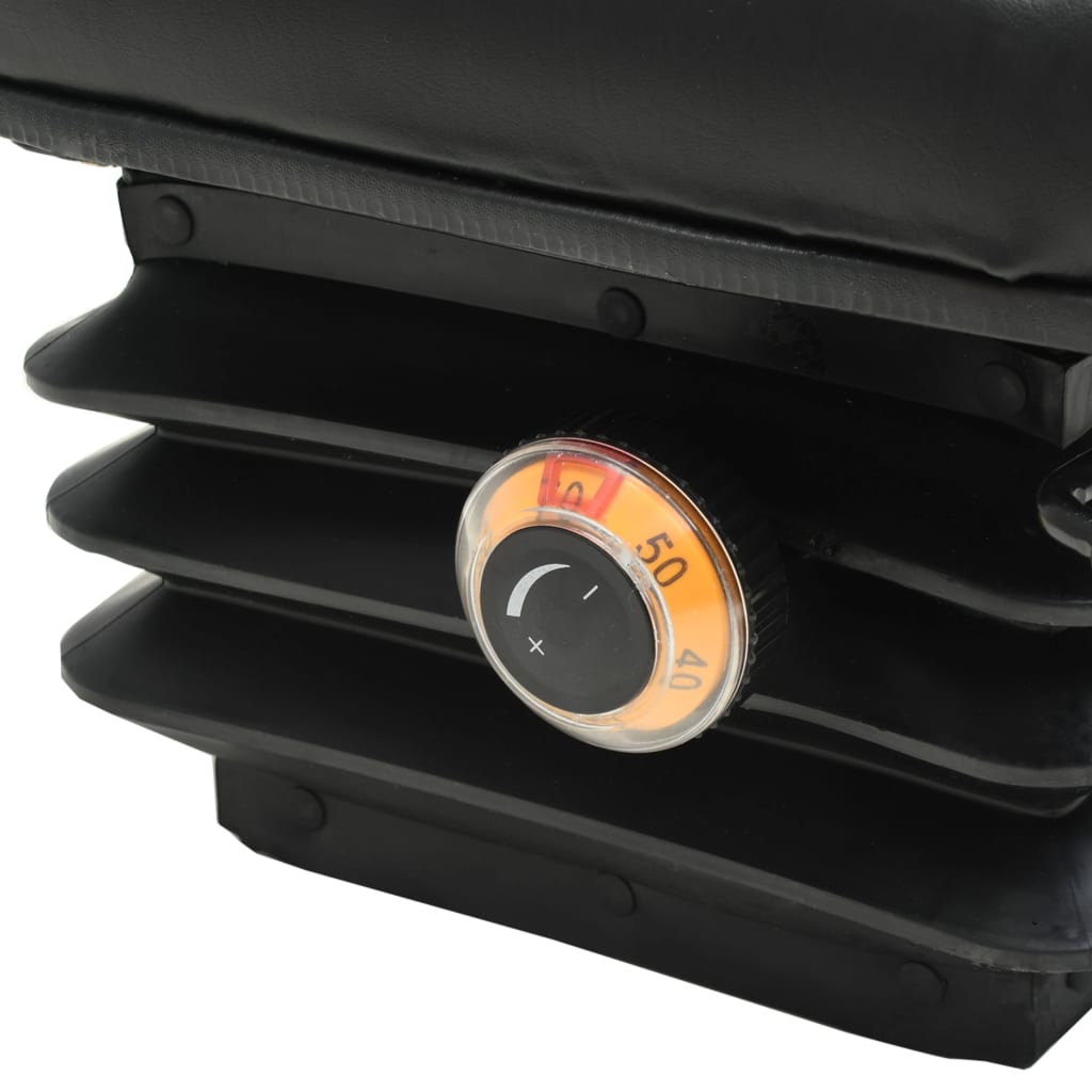 Forklift and tractor seat with suspension and adjustable backrest - number 6.