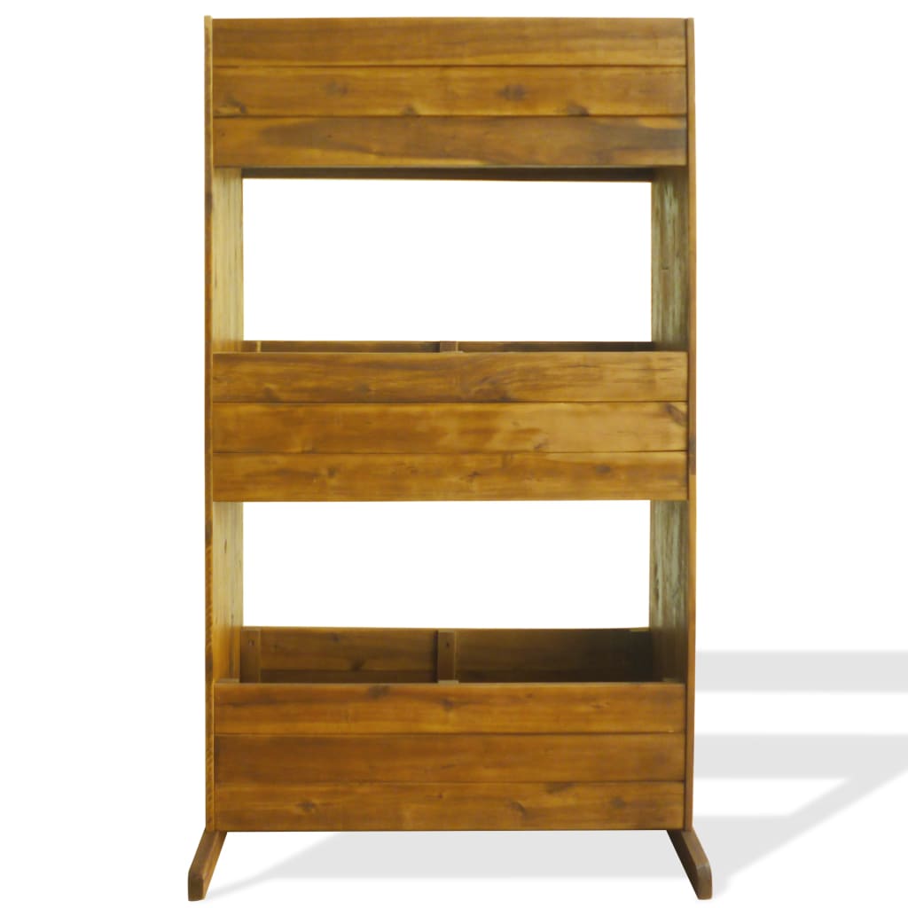 Forhøjet plantekasse i tre etager massivt akacietræ - number 2.