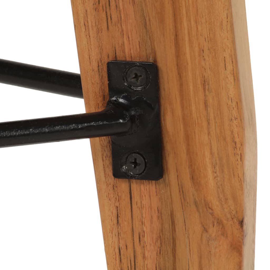 Barstol 2 stk. massivt akacietræ - number 6.