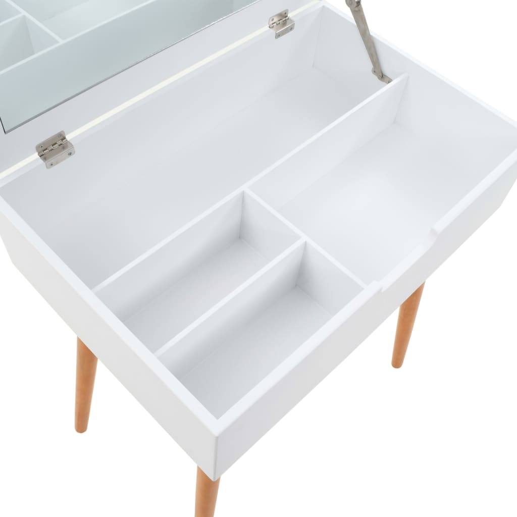 Sminkebord med spejl mdf 60 x 40 x 75 cm - number 8.