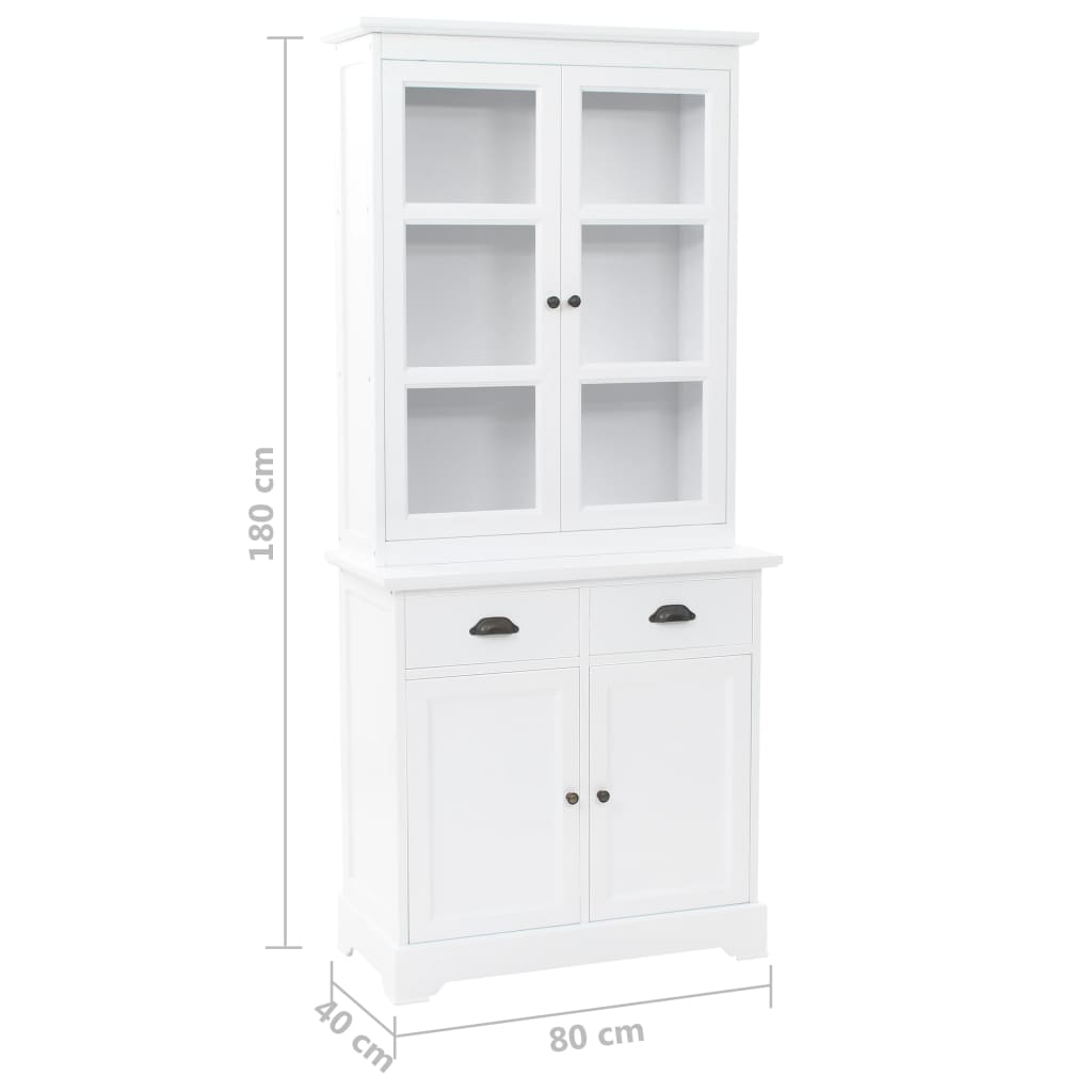 Walisisk kommode med 4 døre mdf og fyrretræ 80 x 40 x 180 cm - number 10.