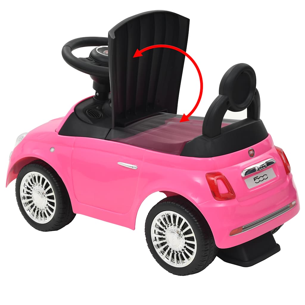 Voiture jouet fiat 500 rose - number 10.