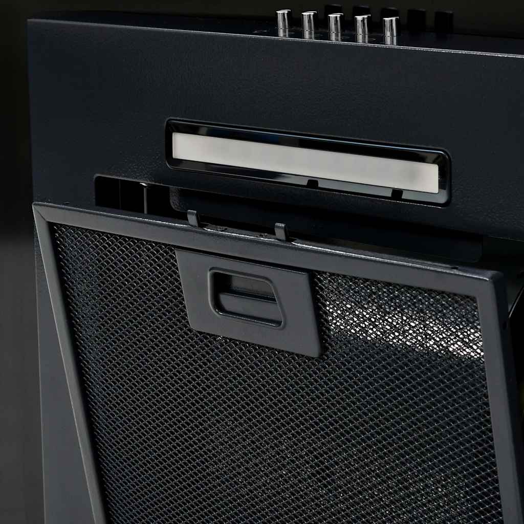 Vægmonteret emhætte rustfrit stål 756 m³/t. 60 cm sort - number 6.