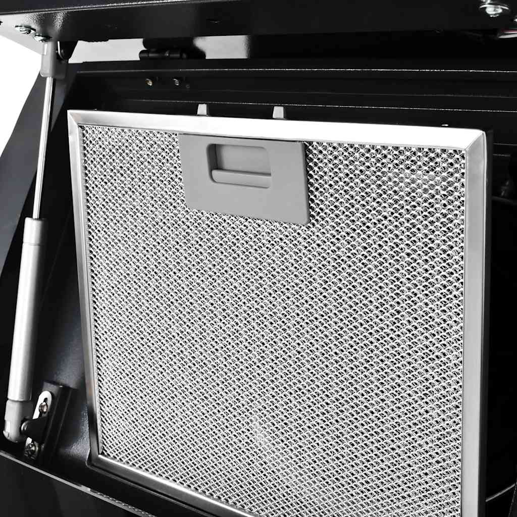 Væghængt emhætte 756 m³/t 90 cm rustfrit stål sort - number 6.