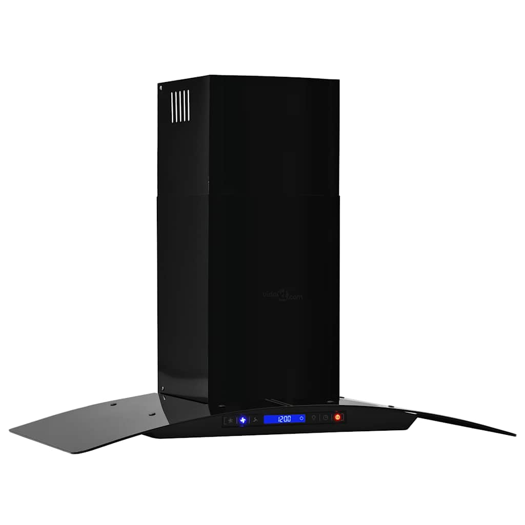 Vægmonteret emhætte rustfrit stål 756 m³/t. 90 cm sort - number 4.