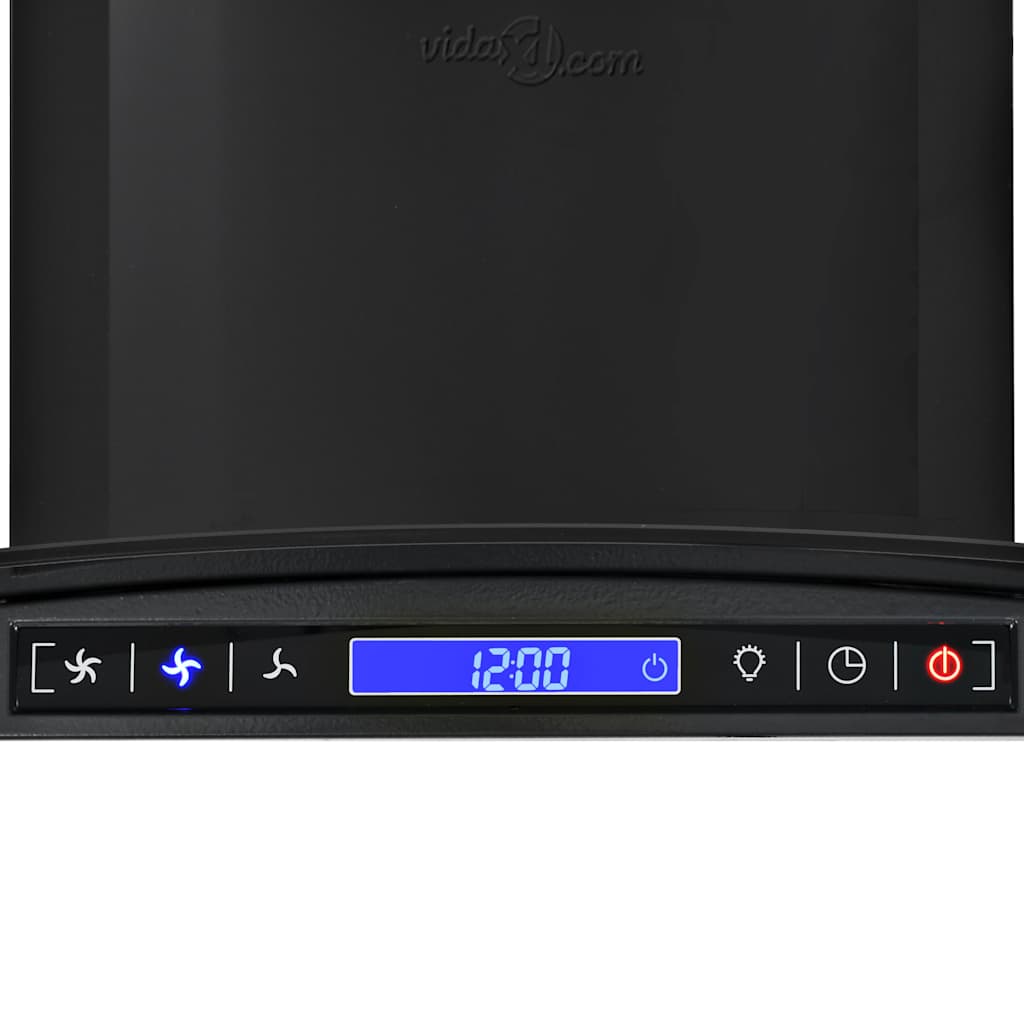 Vægmonteret emhætte rustfrit stål 756 m³/t. 60 cm sort - number 6.