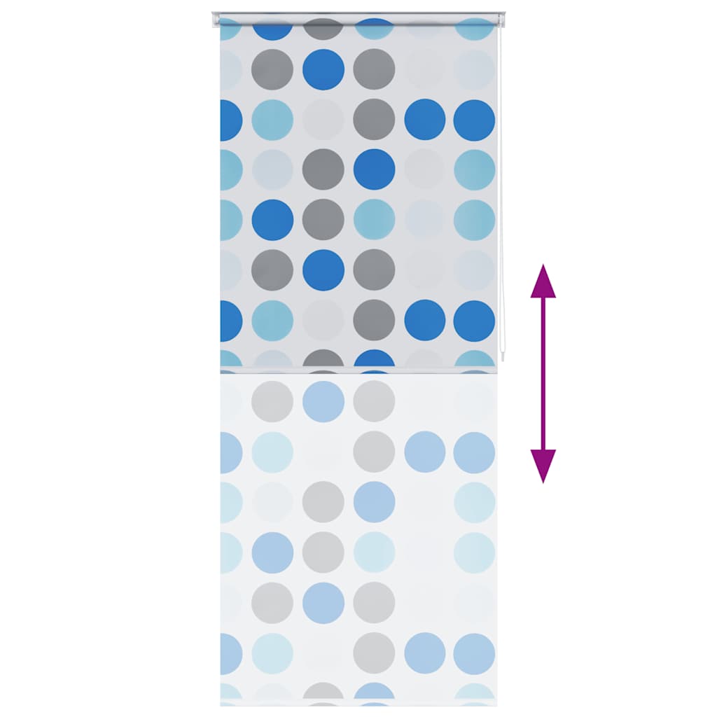 Rullaverho kylpyhuoneeseen 80x240 cm ympyröitä - number 4.