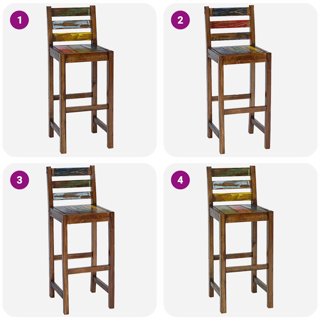 Barkrakker 2 stk. massivt resirkulert tre - number 3.