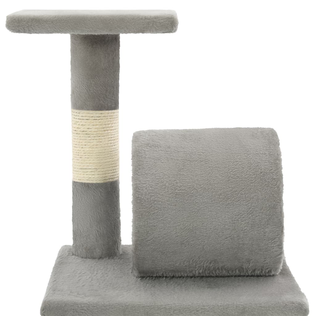 Arbre à chat avec griffoirs en sisal 65 cm gris - number 5.