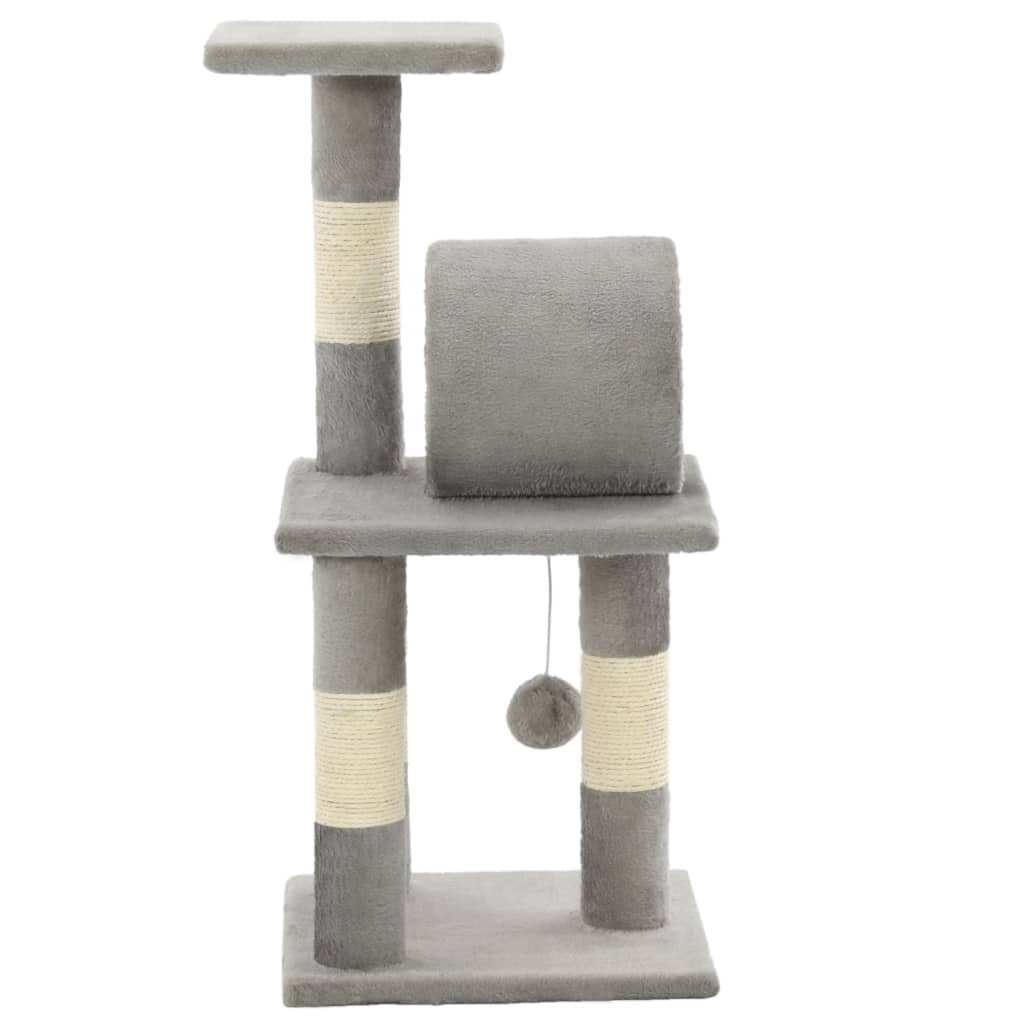 Arbre à chat avec griffoirs en sisal 65 cm gris - number 4.