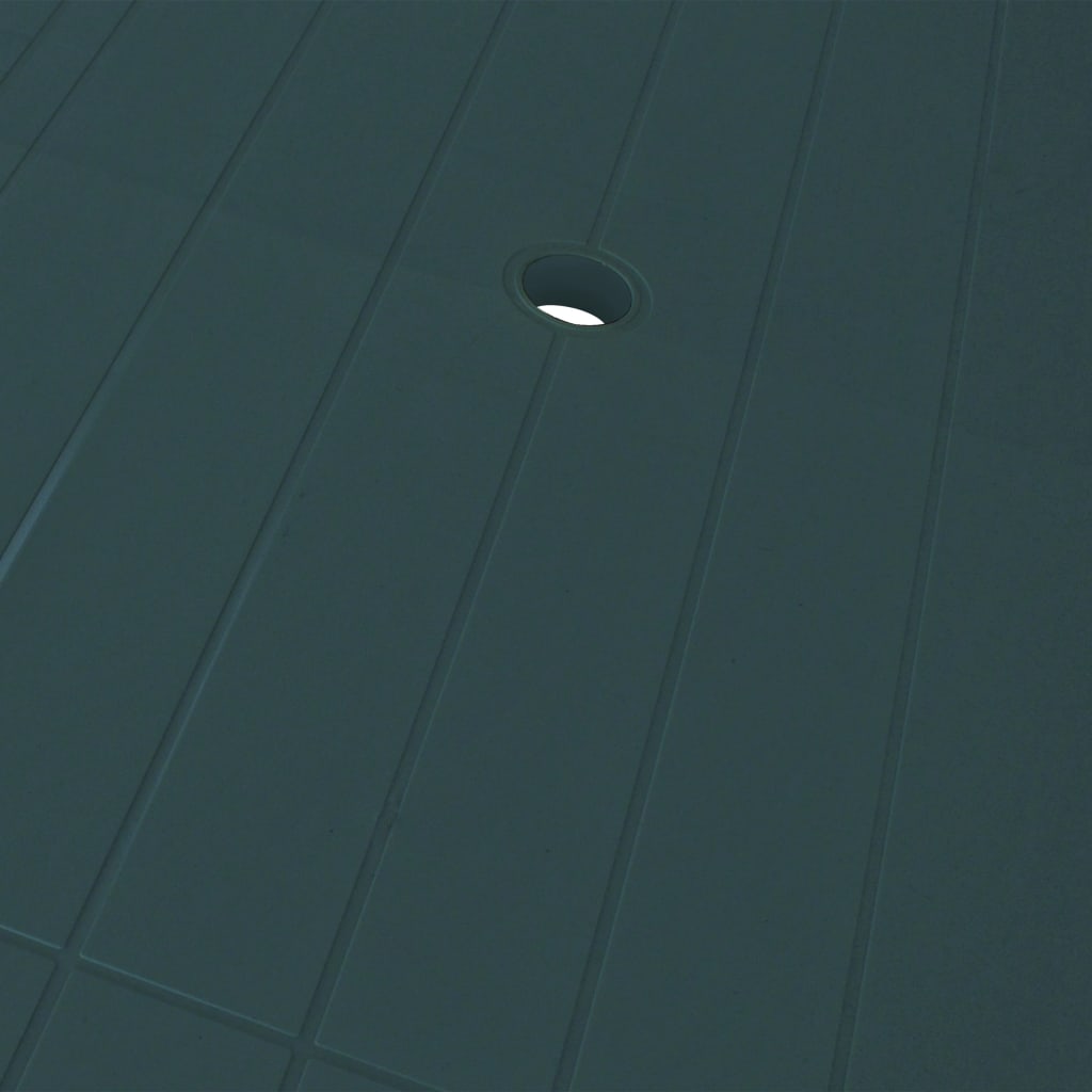 Udendørs spisebordssæt 5 dele plastik - grøn, 4 - number 9.