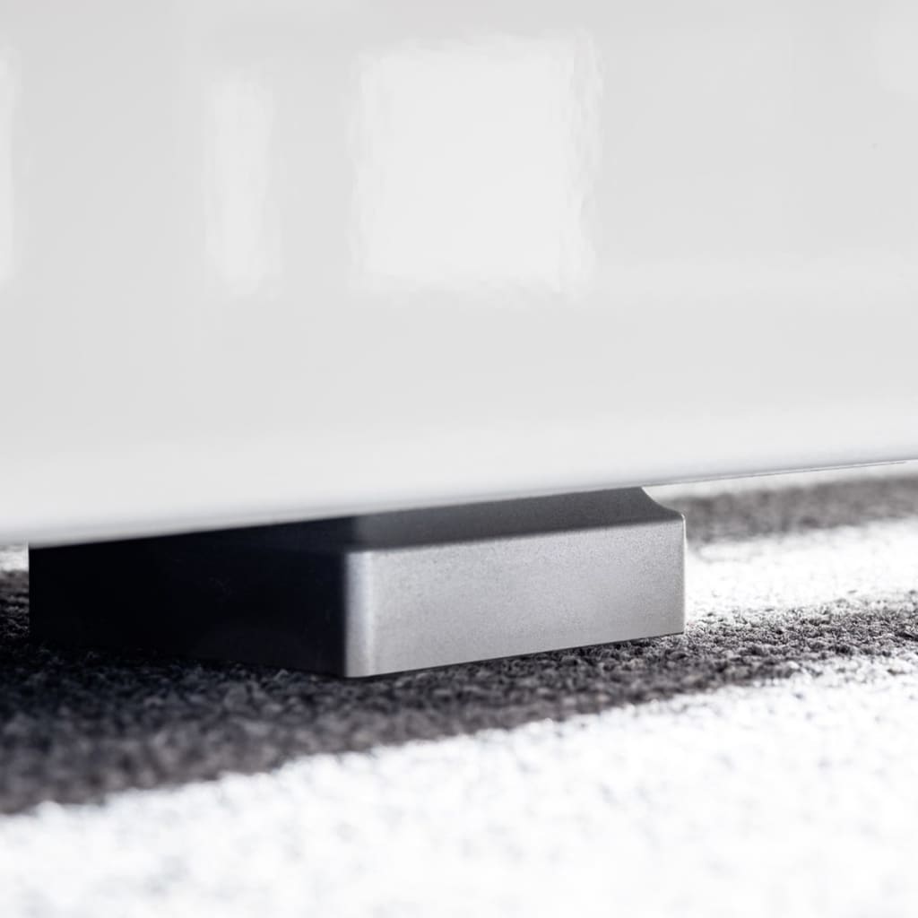 Skabssæt 5 dele med tv-skab og led-lys hvid højglans - number 10.