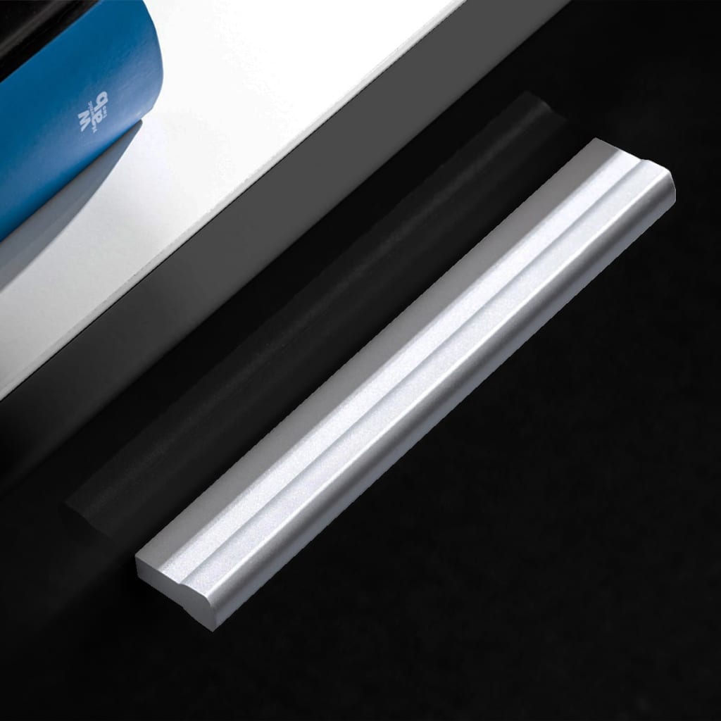 Skapsett 5 deler med tv-skap og led lys sort høyglans - number 7.