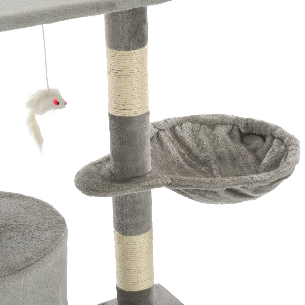 Arbre à chat avec griffoirs en sisal 138 cm - gris - number 7.
