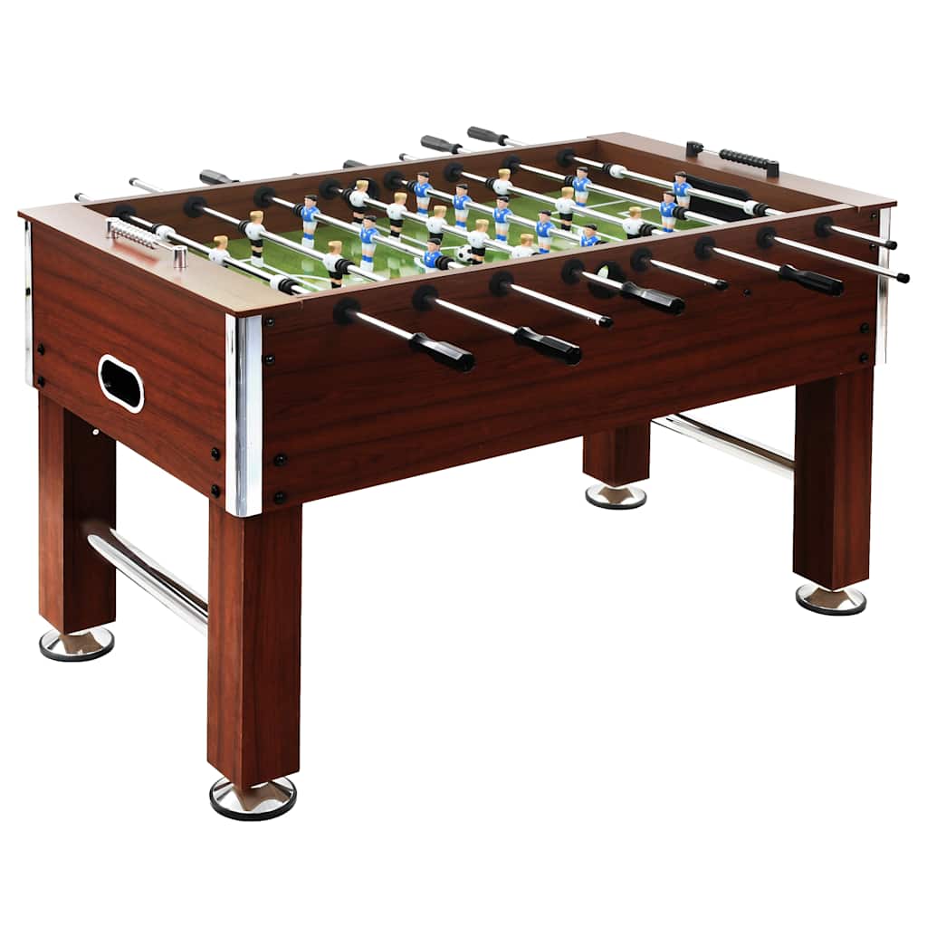 Fodboldbord 60 kg 140x74,5x87,5 cm stål brun - number 1.