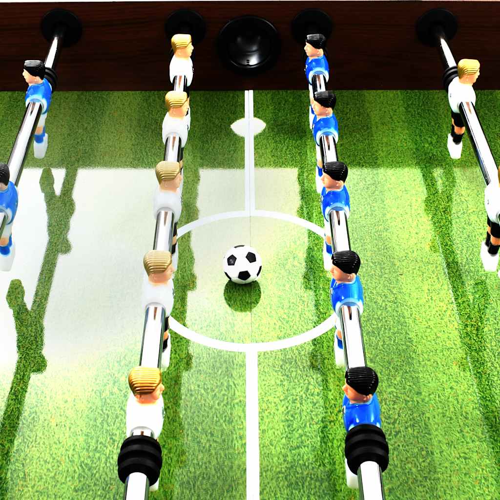 Fodboldbord 60 kg 140x74,5x87,5 cm stål brun - number 5.