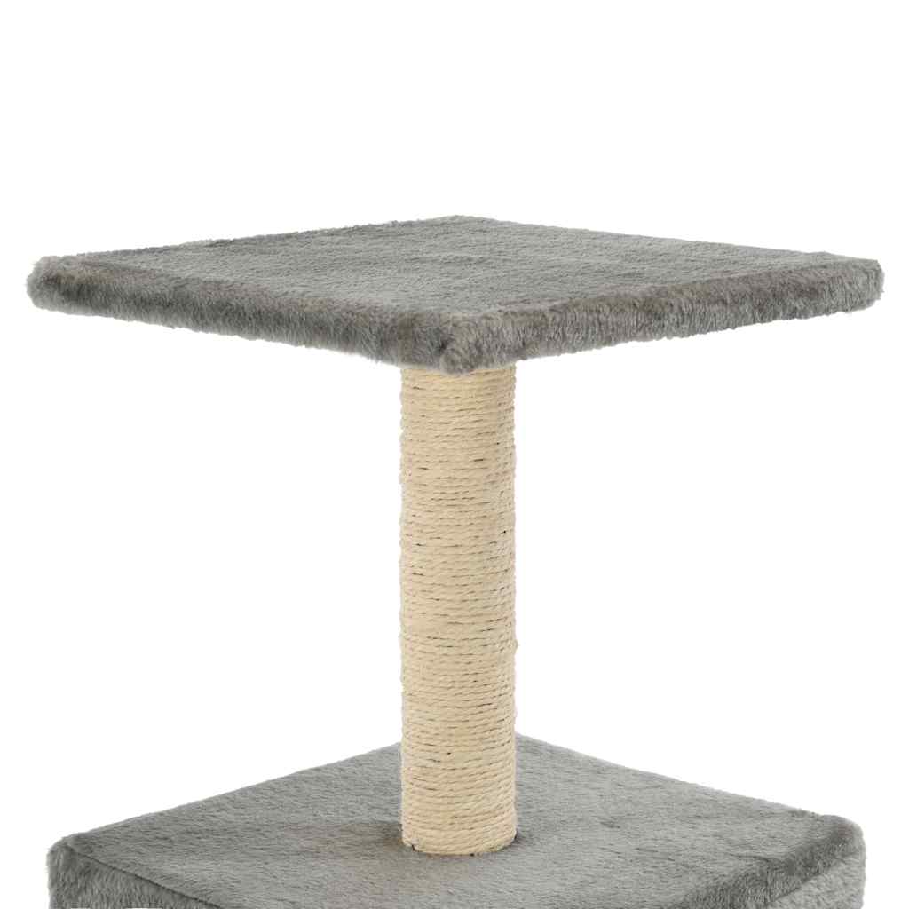 Arbre à chat avec griffoirs en sisal - gris, 55 cm - number 5.