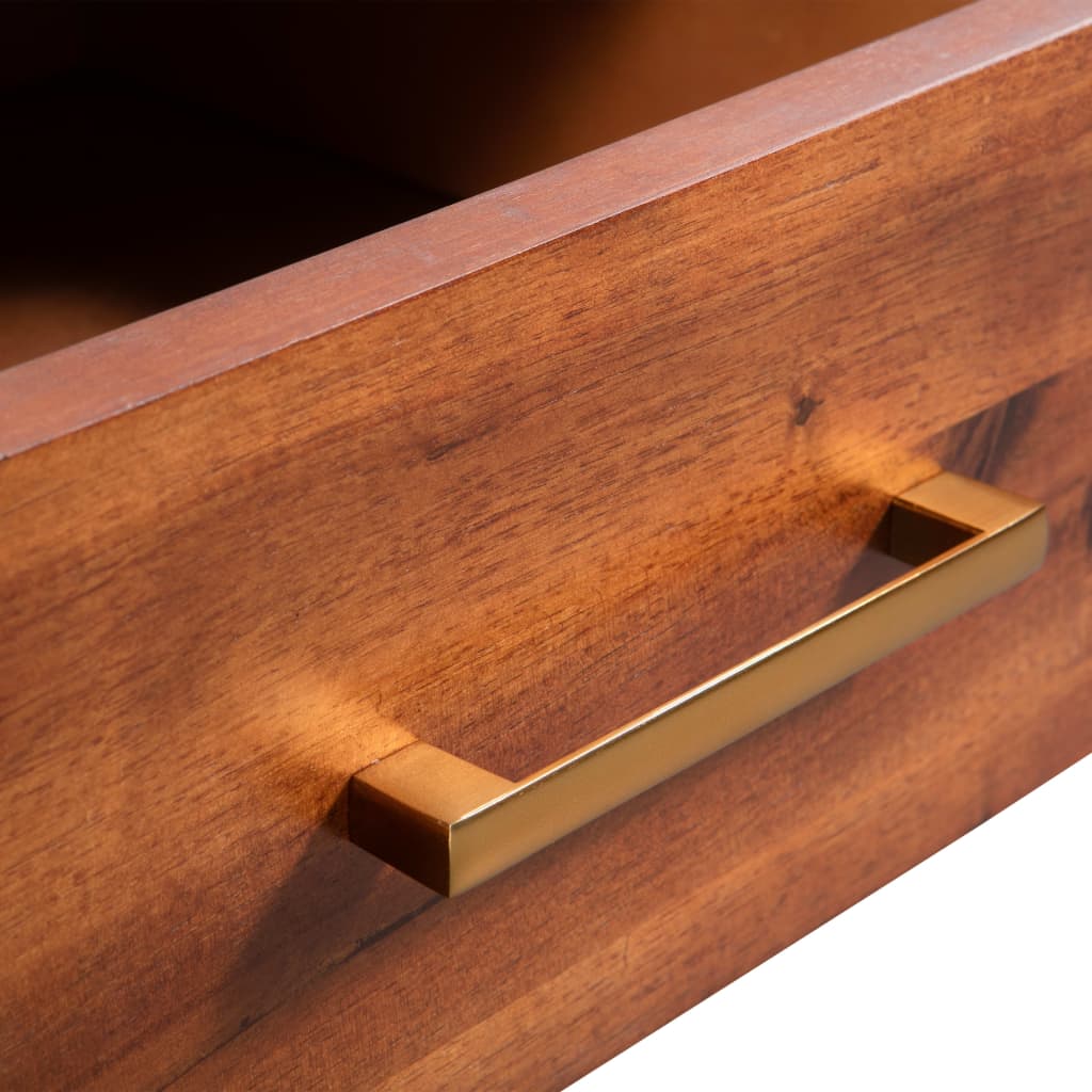 Sofabord i massivt akacietræ 90 x 50 x 40 cm - number 5.