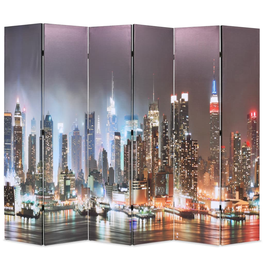 Sammenleggbar romdeler 228 x 170 cm new york city night - number 1.