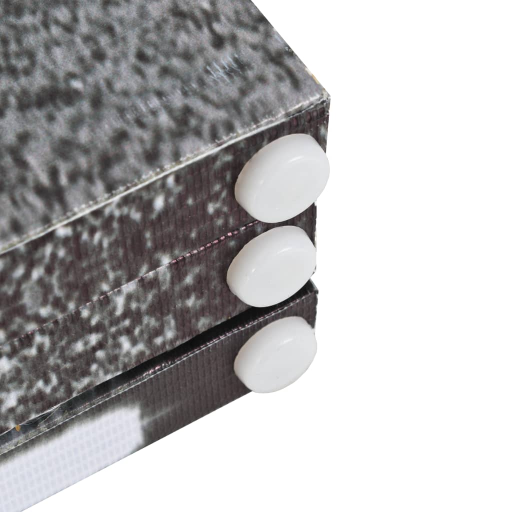 Foldbar rumdeler 160 x 170 cm london bus sort og hvid - number 3.