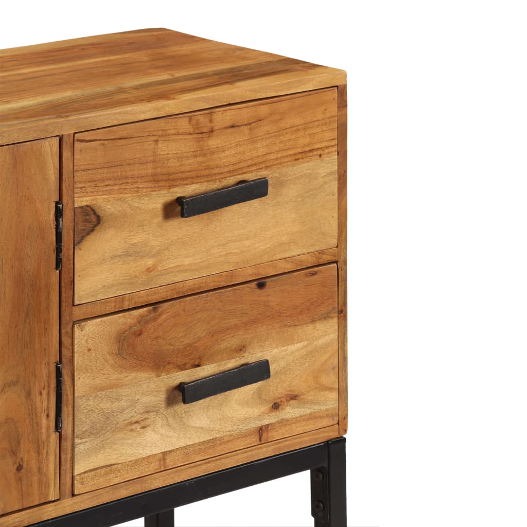 Skænk 110x30x70 cm massivt akacietræ brun - number 6.